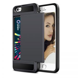 Acente Wallet Card Slot Holder Phone case black – Fits iPhone 8 iPhone 7 at amaxmarket.com